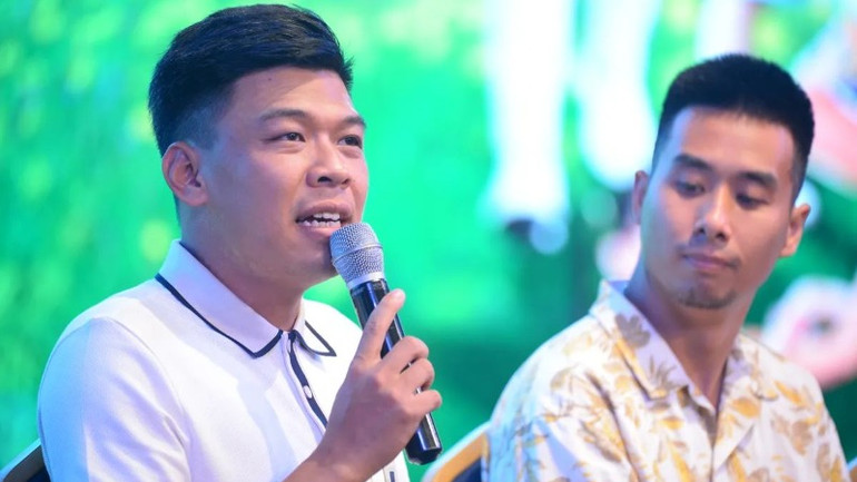 Diễn viên Trung Ruồi chia sẻ tại sự kiện. (Ảnh: BTC)