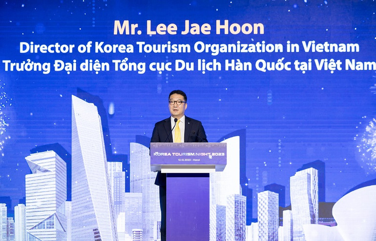 Ông Lee Jae Hoon, Trưởng đại diện KTO Việt Nam phát biểu. Ông Lee Jae Hoon, Trưởng đại diện KTO Việt Nam phát biểu.