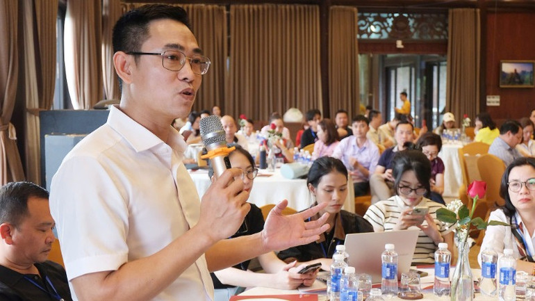 Tọa đàm nhận được nhiều ý kiến đóng góp của đại diện các doanh nghiệp lữ hành.