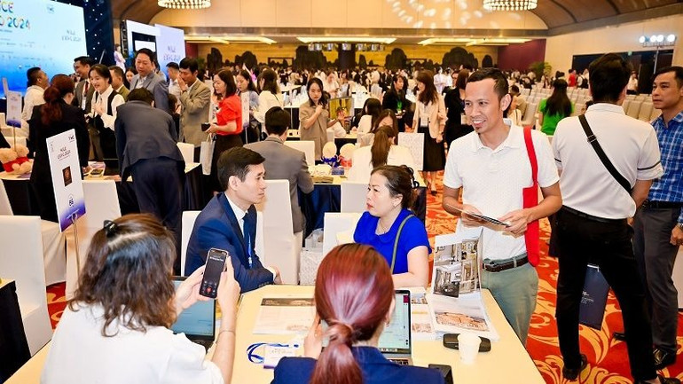 Hoạt động xúc tiến thương mại tại MICE EXPO 2024. (Ảnh: Ban tổ chức)