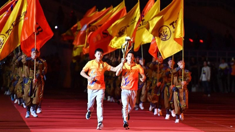 Chương trình được tổ chức theo định dạng lễ khai mạc thế vận hội Olympic. (Ảnh: BTC) Chương trình được tổ chức theo định dạng lễ khai mạc thế vận hội Olympic. (Ảnh: BTC)