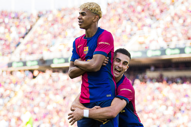 Yamal ghi bàn vào lưới Real Madrid trong trận El Clasico. (Ảnh: LaLiga) Yamal ghi bàn vào lưới Real Madrid trong trận El Clasico. (Ảnh: LaLiga)