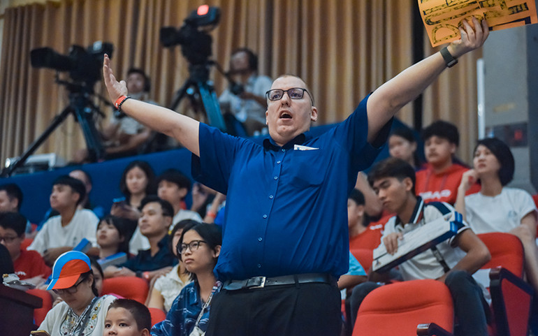 Khán giả Nha Trang Dolphins tự hào với màn trình diễn của cả đội.