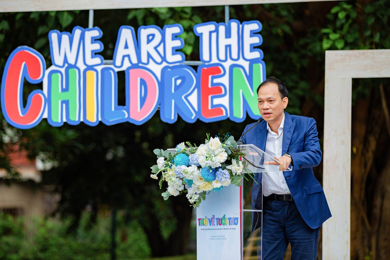 Ông Minh Nhân - Người sáng lập chương trình phát biểu.