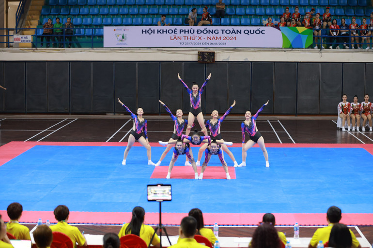 Phần thi bài quy định của đội thi đến từ thành phố Hải Phòng.