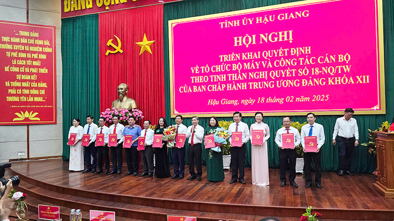 Ban Chấp hành Đảng bộ các cơ quan Đảng tỉnh Hậu Giang có 13 ủy viên.