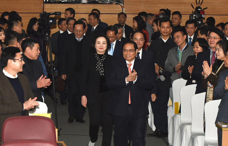 Thủ tướng Phạm Minh Chính đến dự hội nghị. Thủ tướng Phạm Minh Chính đến dự hội nghị.