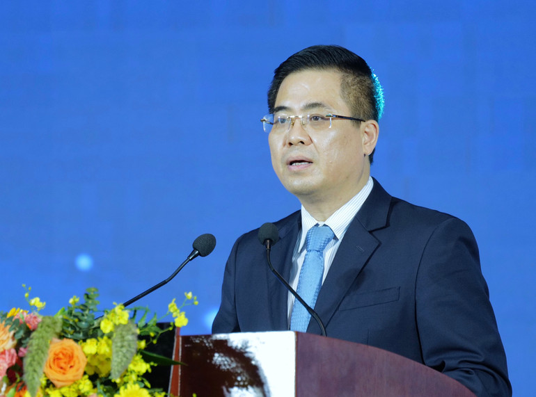 Thứ trưởng Nguyễn Hoàng Giang phát biểu tại hội nghị.