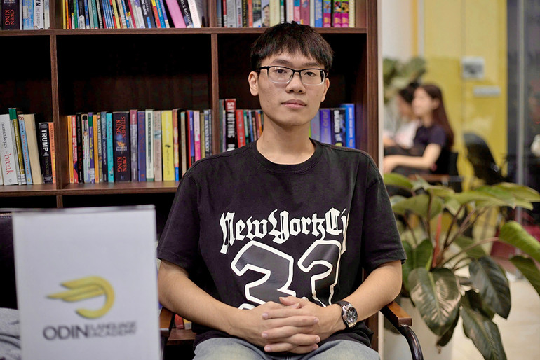 Phạm Đức Mạnh, sinh viên năm thứ 2 Trường Đại học Thương mại.