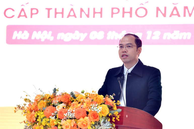 Đồng chí Nguyễn Tiến Hưng phát biểu ý kiến tại Ngày hội.