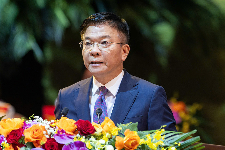 Phó Thủ tướng Chính phủ Lê Thành Long phát biểu ý kiến tại phiên bế mạc.