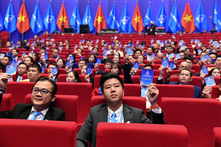 Các đại biểu hiệp thương tại Đại hội.