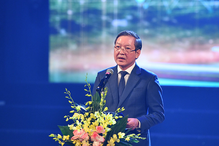 Đồng chí Lương Quốc Đoàn phát biểu ý kiến tại chương trình.