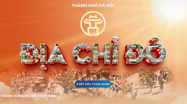 Giao diện chính của bản đồ số.