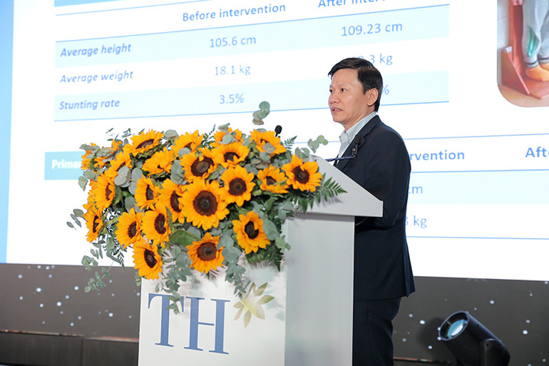 PGS.TS. Nguyễn Thanh Đề, Vụ trưởng Giáo dục Thể chất (Bộ Giáo dục và Đào tạo) nhấn mạnh: "Mô hình điểm bữa ăn học đường cần được nhân rộng".