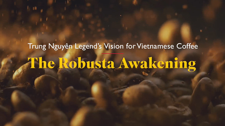 Trung Nguyên Legend’s Vision for Vietnamese Coffee - The Robusta Awakening” (Thức tỉnh hạt cà-phê Robusta - Tầm nhìn của Trung Nguyên Legend cho ngành cà-phê Việt Nam) là bộ phim tài liệu ngắn do hãng truyền thông quốc tế Bloomberg (Mỹ) sản xuất. Trung Nguyên Legend’s Vision for Vietnamese Coffee - The Robusta Awakening” (Thức tỉnh hạt cà-phê Robusta - Tầm nhìn của Trung Nguyên Legend cho ngành cà-phê Việt Nam) là bộ phim tài liệu ngắn do hãng truyền thông quốc tế Bloomberg (Mỹ) sản xuất.
