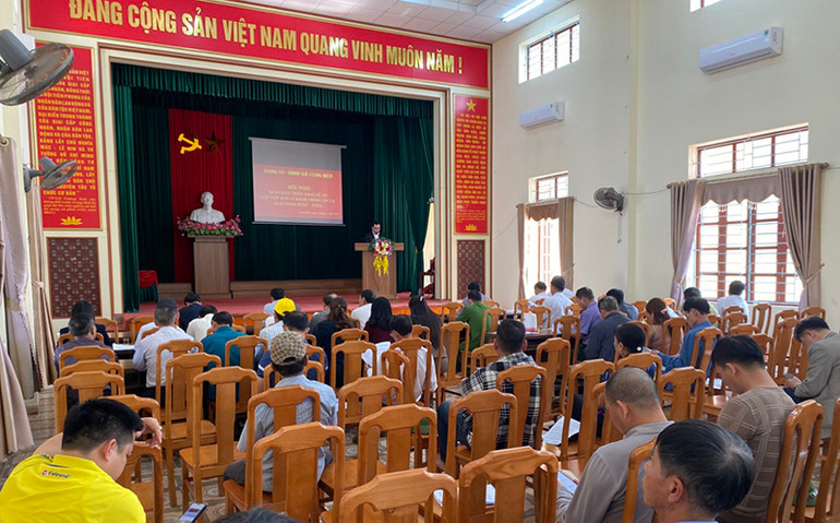 Đảng ủy, UBND xã Cộng Hiền, huyện Vĩnh Bảo tổ chức hội nghị giao ban triển khai đề án sắp xếp đơn vị hành chính giai đoạn 2023-2025.