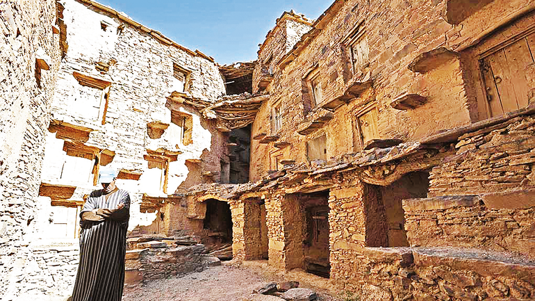 Một kho chứa cổ trong vùng núi Anti-Atlas. Ảnh: GHF