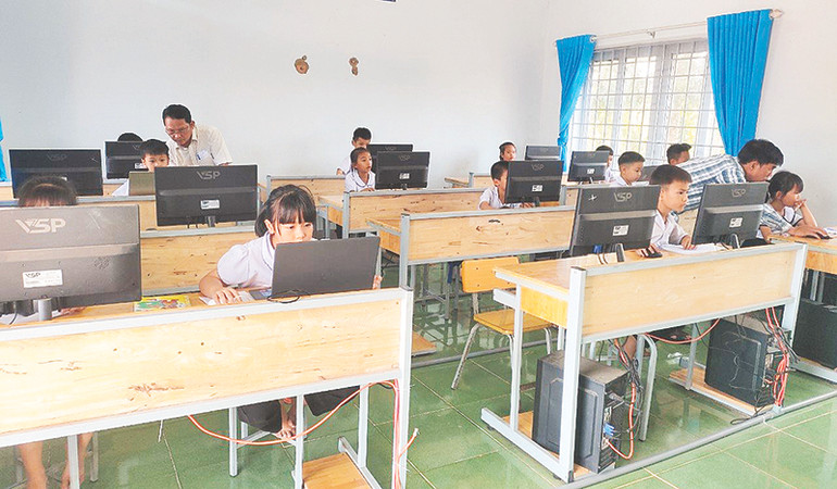 Cơ sở vật chất nhiều trường học ở Đắk Nông được đầu tư.