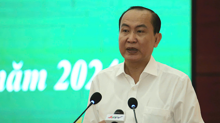 Đồng chí Phan Như Nguyện phát biểu tại hội nghị.