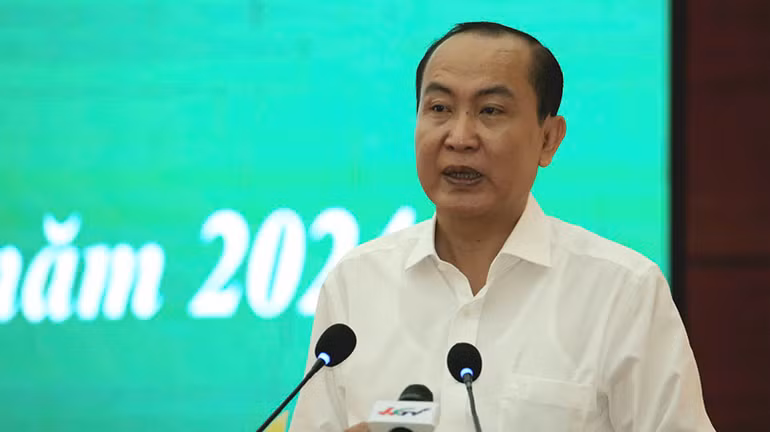 Đồng chí Phan Như Nguyện phát biểu tại hội nghị.