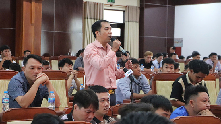 Ý kiến của thanh niên sau khi hoàn thành nghĩa vụ quân sự tại buổi đối thoại.