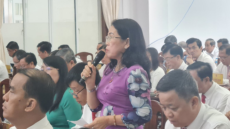 Đại biểu chất vấn tại kỳ họp.