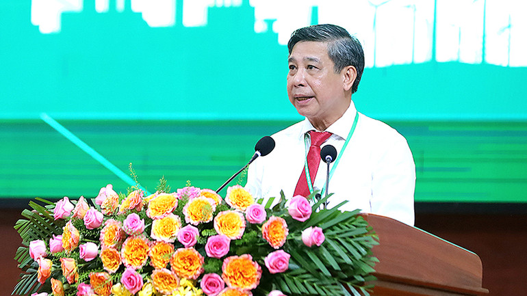 Chủ tịch UBND tỉnh Hậu Giang Đồng Văn Thanh phát biểu khai mạc Tuần lễ chuyển đổi số và Khởi nghiệp đổi mới sáng tạo - Mekong Delta 2024.