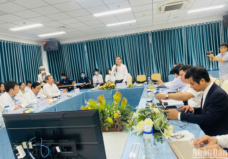 Toàn cảnh buổi làm việc. (Ảnh: CHI MAI) Toàn cảnh buổi làm việc. (Ảnh: CHI MAI)