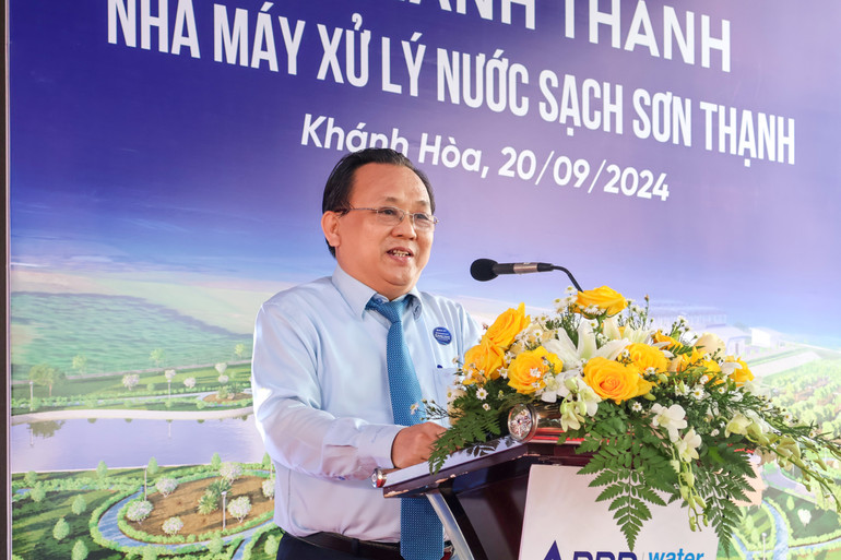 Ông Lê Hữu Hoàng - Phó Chủ tịch thường trực Ủy ban nhân dân tỉnh Khánh Hòa phát biểu tại sự kiện.