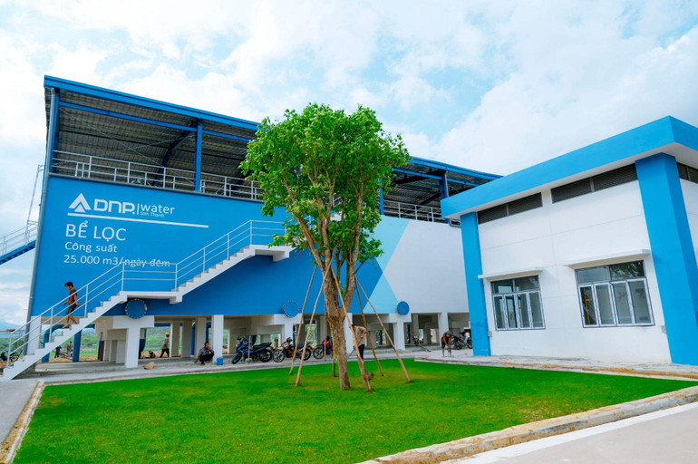 Hệ thống bể lọc của nhà máy với công suất hiện tại là 25.000 m3/ ngày đêm.