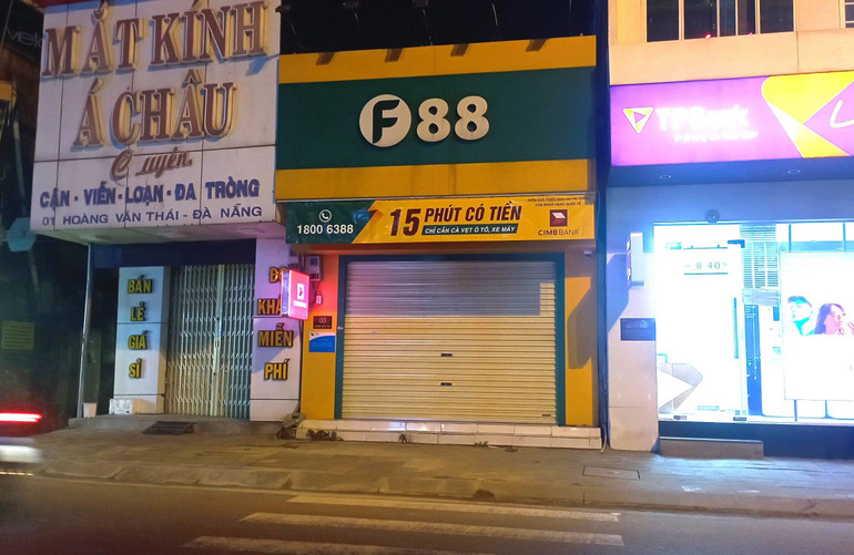 Công an Đà Nẵng kiểm tra toàn bộ các trụ sở kinh doanh của F88 tại Đà Nẵng.