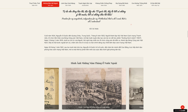 Những câu nói, lời căn dặn của Bác Hồ được lồng ghép gần gũi, thân thiện trong sản phẩm. Những câu nói, lời căn dặn của Bác Hồ được lồng ghép gần gũi, thân thiện trong sản phẩm.