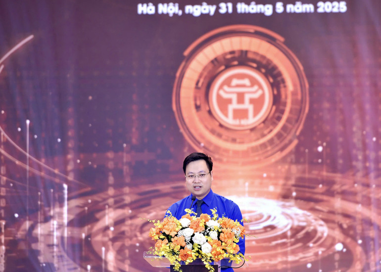 Phó Bí thư Thành đoàn Hà Nội Trần Quang Hưng thông tin về Ngày hội. Phó Bí thư Thành đoàn Hà Nội Trần Quang Hưng thông tin về Ngày hội.