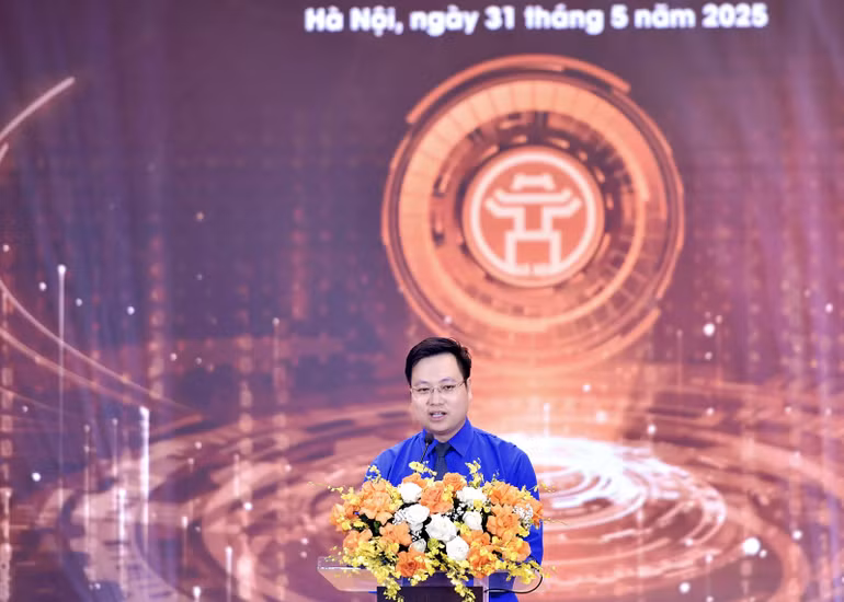 Phó Bí thư Thành đoàn Hà Nội Trần Quang Hưng thông tin về Ngày hội.