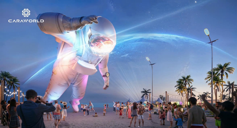 Tổ hợp vui chơi–giải trí bên biển, một phần trong đại tiện ích mà CaraWorld sắp ra mắt.
