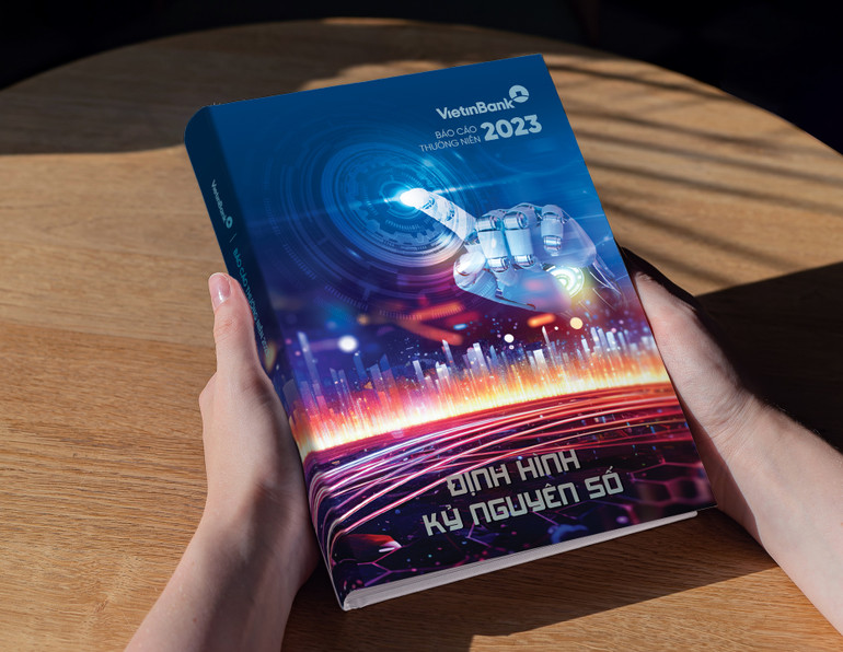 Báo cáo thường niên 2023 của VietinBank với chủ đề “Định hình kỷ nguyên số”.