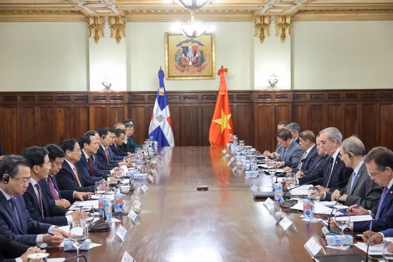 Quang cảnh buổi hội đàm. (Ảnh: VGP/Nhật Bắc)