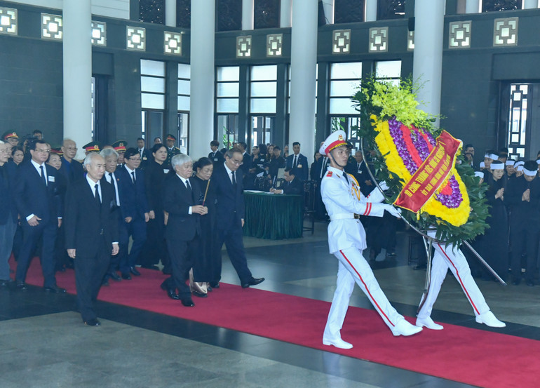 Toàn cảnh Lễ viếng Tổng Bí thư Nguyễn Phú Trọng: Trang nghiêm và xúc động ảnh 63