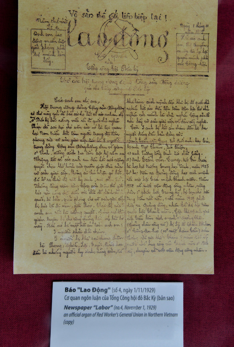 Báo Lao Động số thứ 4 ra ngày 1/11/1929.