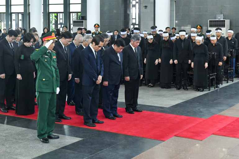 Toàn cảnh Lễ viếng Tổng Bí thư Nguyễn Phú Trọng: Trang nghiêm và xúc động ảnh 199