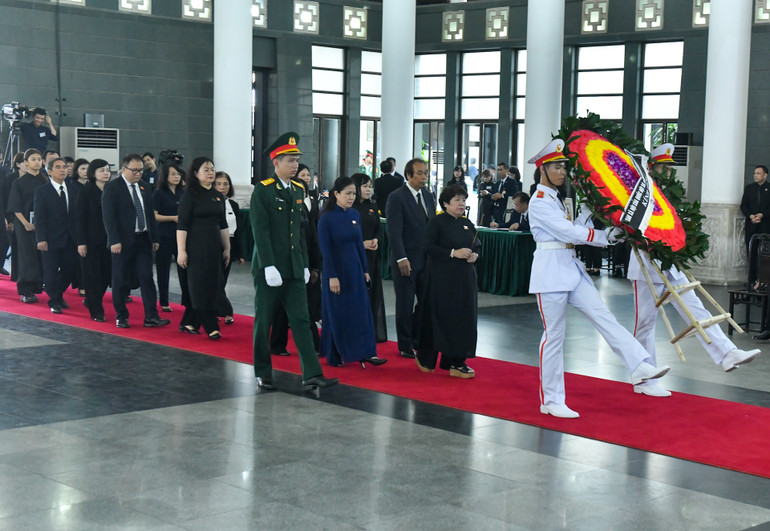 Toàn cảnh Lễ viếng Tổng Bí thư Nguyễn Phú Trọng: Trang nghiêm và xúc động ảnh 155