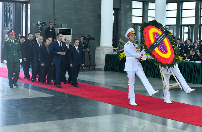 Toàn cảnh Lễ viếng Tổng Bí thư Nguyễn Phú Trọng: Trang nghiêm và xúc động ảnh 130