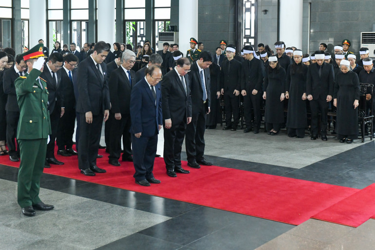 Toàn cảnh Lễ viếng Tổng Bí thư Nguyễn Phú Trọng: Trang nghiêm và xúc động ảnh 209