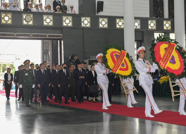 Toàn cảnh Lễ viếng Tổng Bí thư Nguyễn Phú Trọng: Trang nghiêm và xúc động ảnh 339