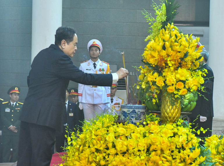 Toàn cảnh Lễ viếng Tổng Bí thư Nguyễn Phú Trọng: Trang nghiêm và xúc động ảnh 61