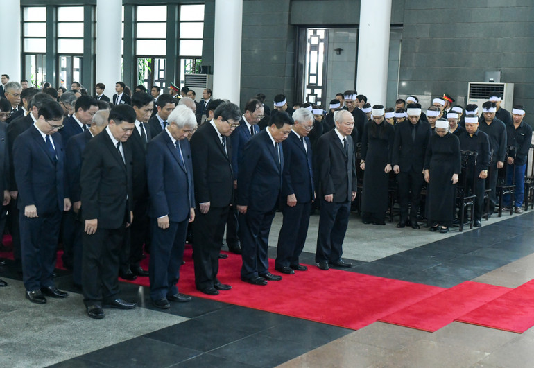 Toàn cảnh Lễ viếng Tổng Bí thư Nguyễn Phú Trọng: Trang nghiêm và xúc động ảnh 123