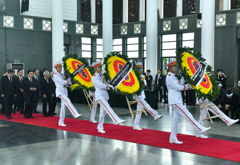 Toàn cảnh Lễ viếng Tổng Bí thư Nguyễn Phú Trọng: Trang nghiêm và xúc động ảnh 122