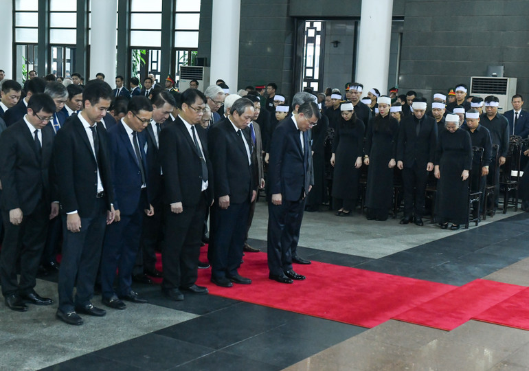 Toàn cảnh Lễ viếng Tổng Bí thư Nguyễn Phú Trọng: Trang nghiêm và xúc động ảnh 135