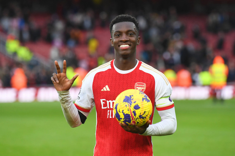 Nketiah đã ghi hattrick vào lưới Sheffield ở mùa giải này. (Ảnh: Getty) Nketiah đã ghi hattrick vào lưới Sheffield ở mùa giải này. (Ảnh: Getty)